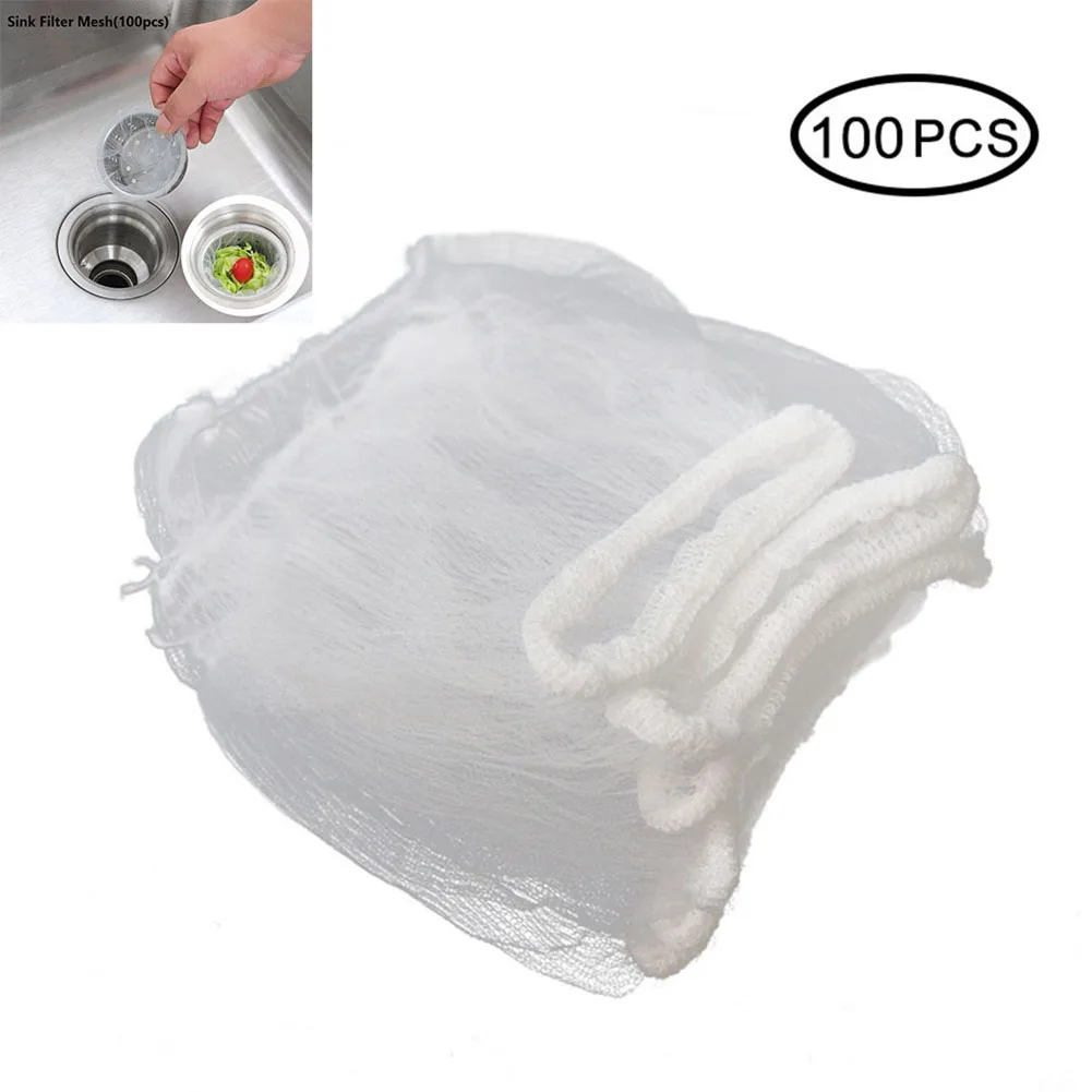 100pc Kitchen Disposable Sink Filter Mesh Bag Drain Residue Filter Garbage Bag Anti-Clogging Water Bag Sink Garbage Filte Net
100pc Kitchen Disposable Sink Filter Mesh Bag Drain Residue Filter Garbage Bag Anti-Clogging Water Bag Sink Garbage Filte Net