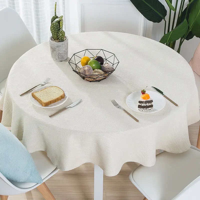 Rural cotton and linen table cloth cloth restaurants round big round table_AN3453
Rural cotton and linen table cloth cloth restaurants round big round table_AN3453