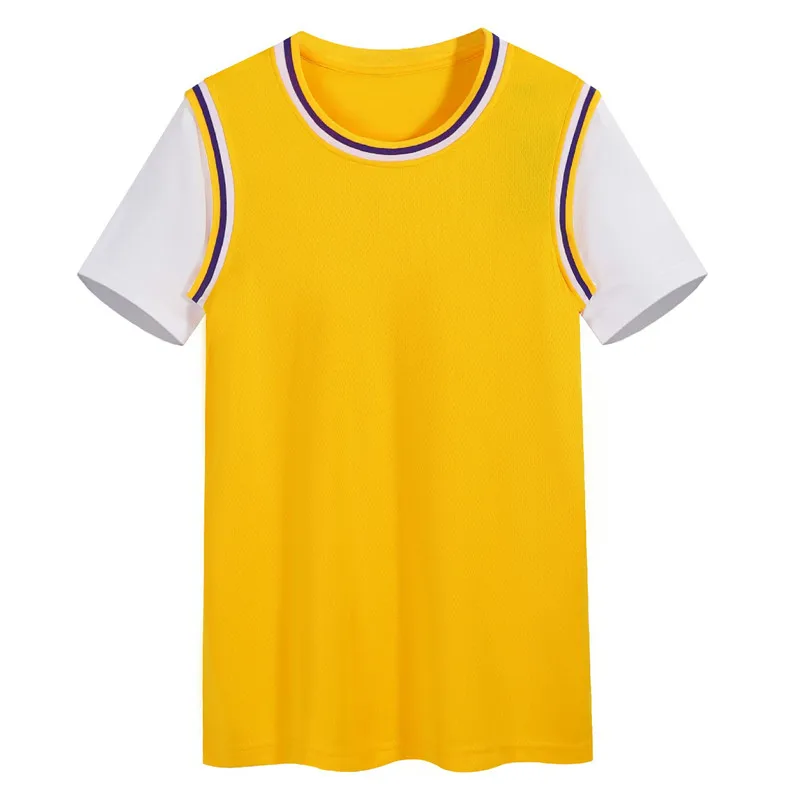 Couple Short-sleeved Round Neck Bottoming Shirt Fake Two-piece T-shirt Men And Women Summer Tide Brand Ice Silk T-shirt
Couple Short-sleeved Round Neck Bottoming Shirt Fake Two-piece T-shirt Men And Women Summer Tide Brand Ice Silk T-shirt