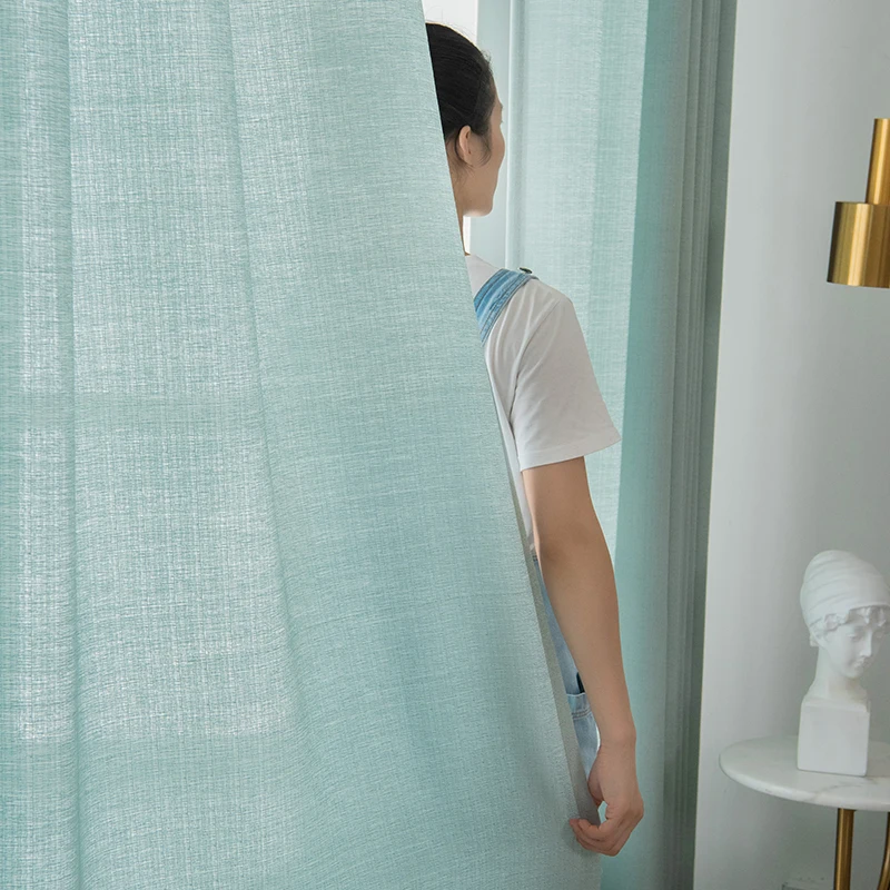 Floating Window Tulle Drapes Bedroom Heat Insulation Curtain Simple Living Room Curtains Translucent Solid Color Window Screen
Floating Window Tulle Drapes Bedroom Heat Insulation Curtain Simple Living Room Curtains Translucent Solid Color Window Screen