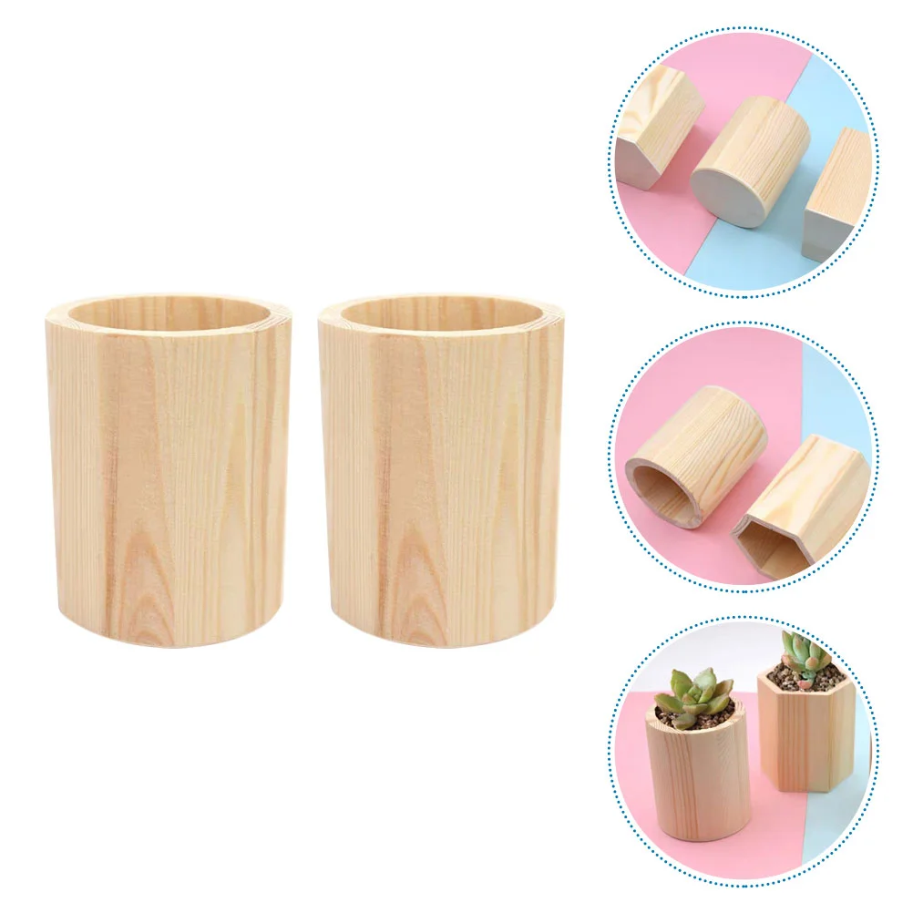 2 Pcs Pine Pen Holder Wooden Planter Desktop Brush Succulent Pot Makeup Gel Container Tools Child Holders
2 Pcs Pine Pen Holder Wooden Planter Desktop Brush Succulent Pot Makeup Gel Container Tools Child Holders
