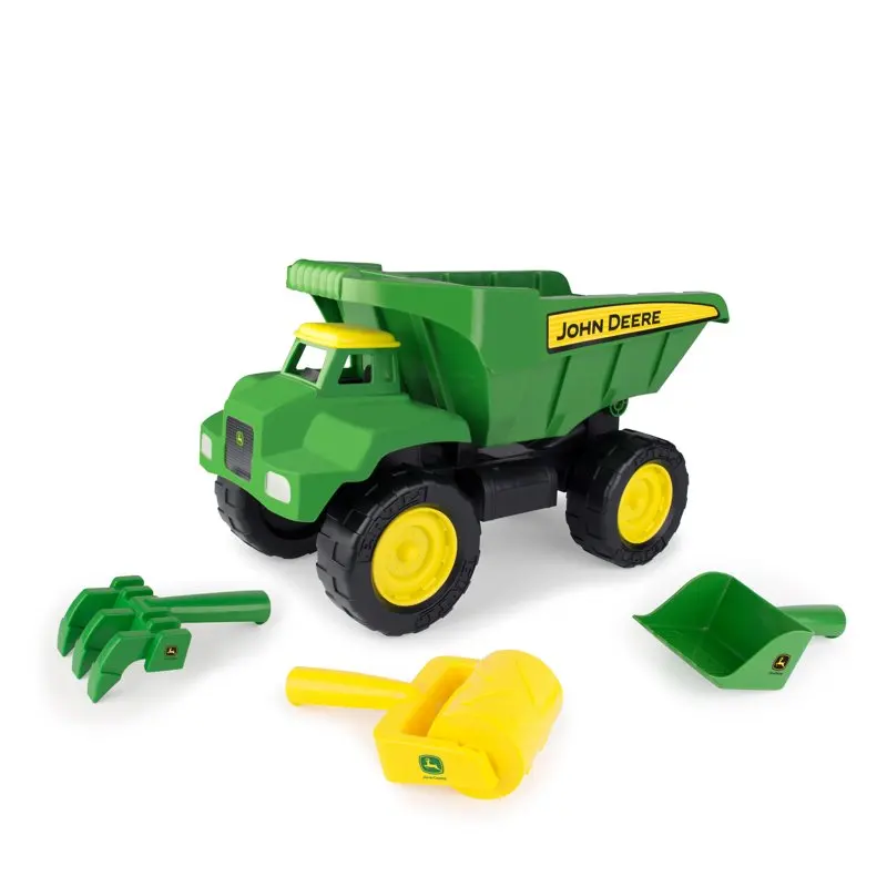 Scoop Dump Truck Sandbox Toy With Sifter, Tiller, and Roller, 15", Green, 4 Pieces
Scoop Dump Truck Sandbox Toy With Sifter, Tiller, and Roller, 15", Green, 4 Pieces