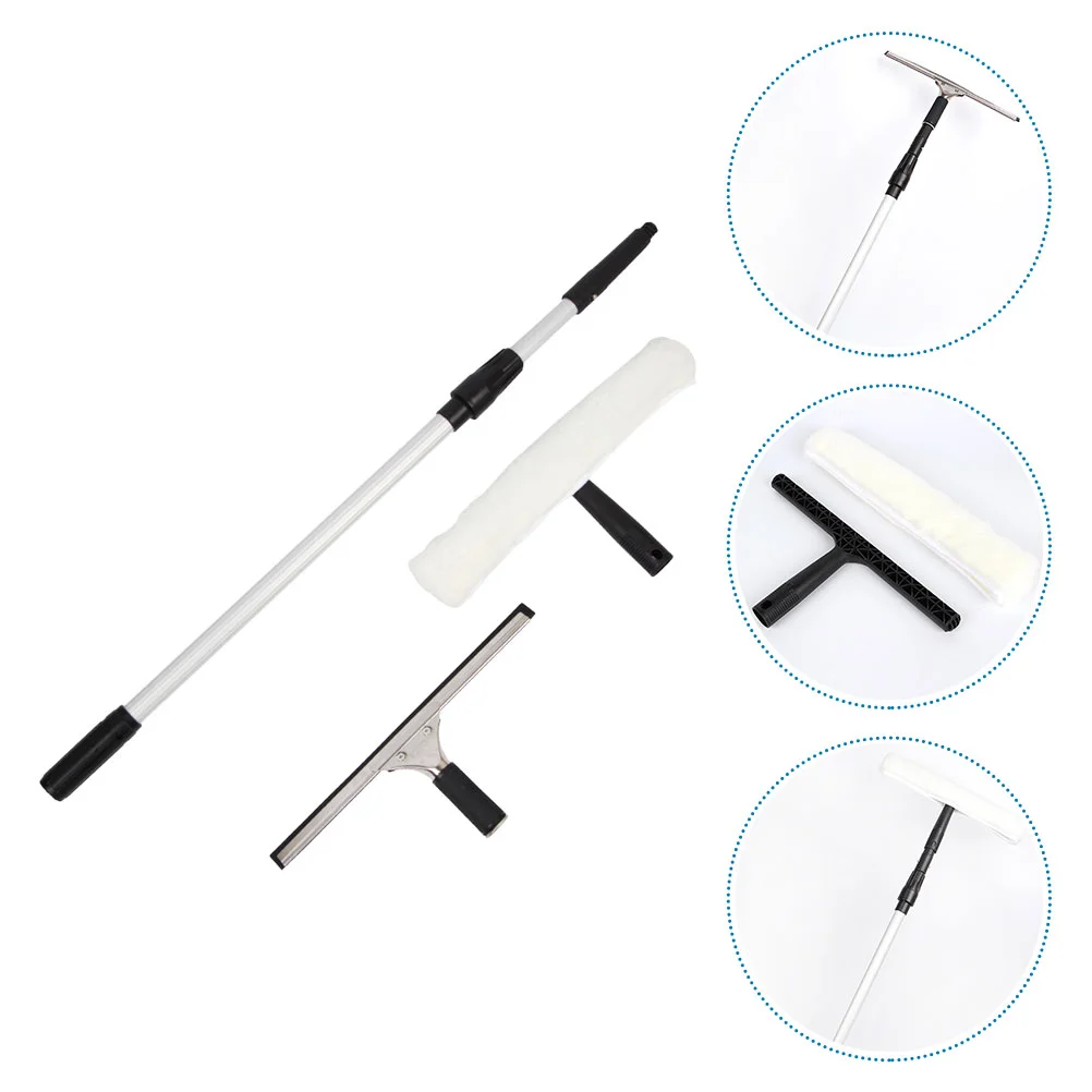 Handle Glass Cleaner Window Squeegee Scrubber Extension Rod Tool Stainless Steel Long Cleaning Kit
Handle Glass Cleaner Window Squeegee Scrubber Extension Rod Tool Stainless Steel Long Cleaning Kit