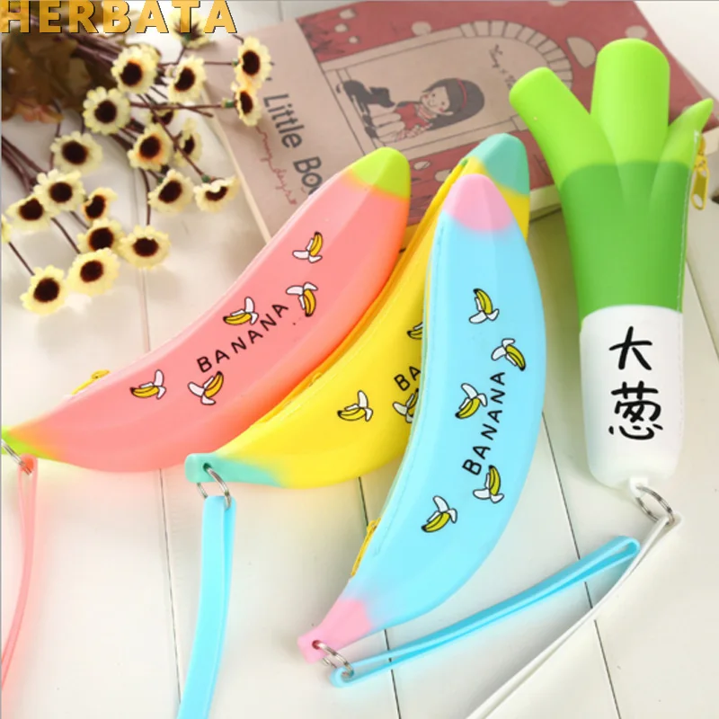 Cute Mini Silicone Pencil Case Banana Plastic Pencilcase Kids Girl Pen Bag Large Capacity Zipper Pencil Coin Pocket Stationery
Cute Mini Silicone Pencil Case Banana Plastic Pencilcase Kids Girl Pen Bag Large Capacity Zipper Pencil Coin Pocket Stationery