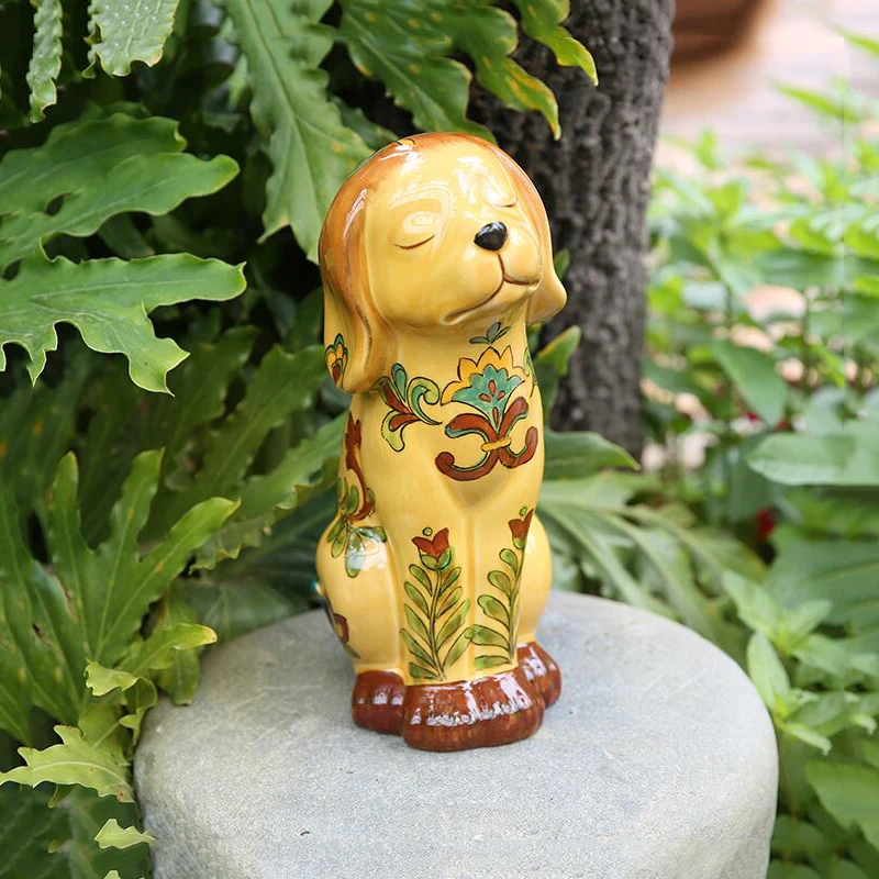Outdoor Hand-painted Animal Sculpture Figurines Crafts Ceramic Dog Decoration Courtyard Home Garden Creative 12 Zodiac Ornaments 
Outdoor Hand-painted Animal Sculpture Figurines Crafts Ceramic Dog Decoration Courtyard Home Garden Creative 12 Zodiac Ornaments