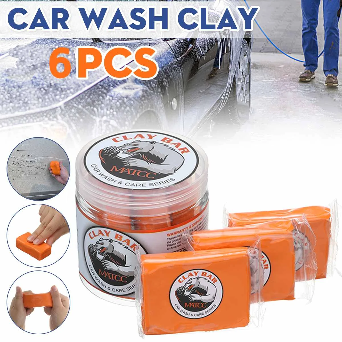 3/6Pcs Car Cleaning Magic Clay Bar Car Detailing Wash Mud Paint Maintenance Tools Auto Washing Mud For Auto Truck Cleaning
3/6Pcs Car Cleaning Magic Clay Bar Car Detailing Wash Mud Paint Maintenance Tools Auto Washing Mud For Auto Truck Cleaning