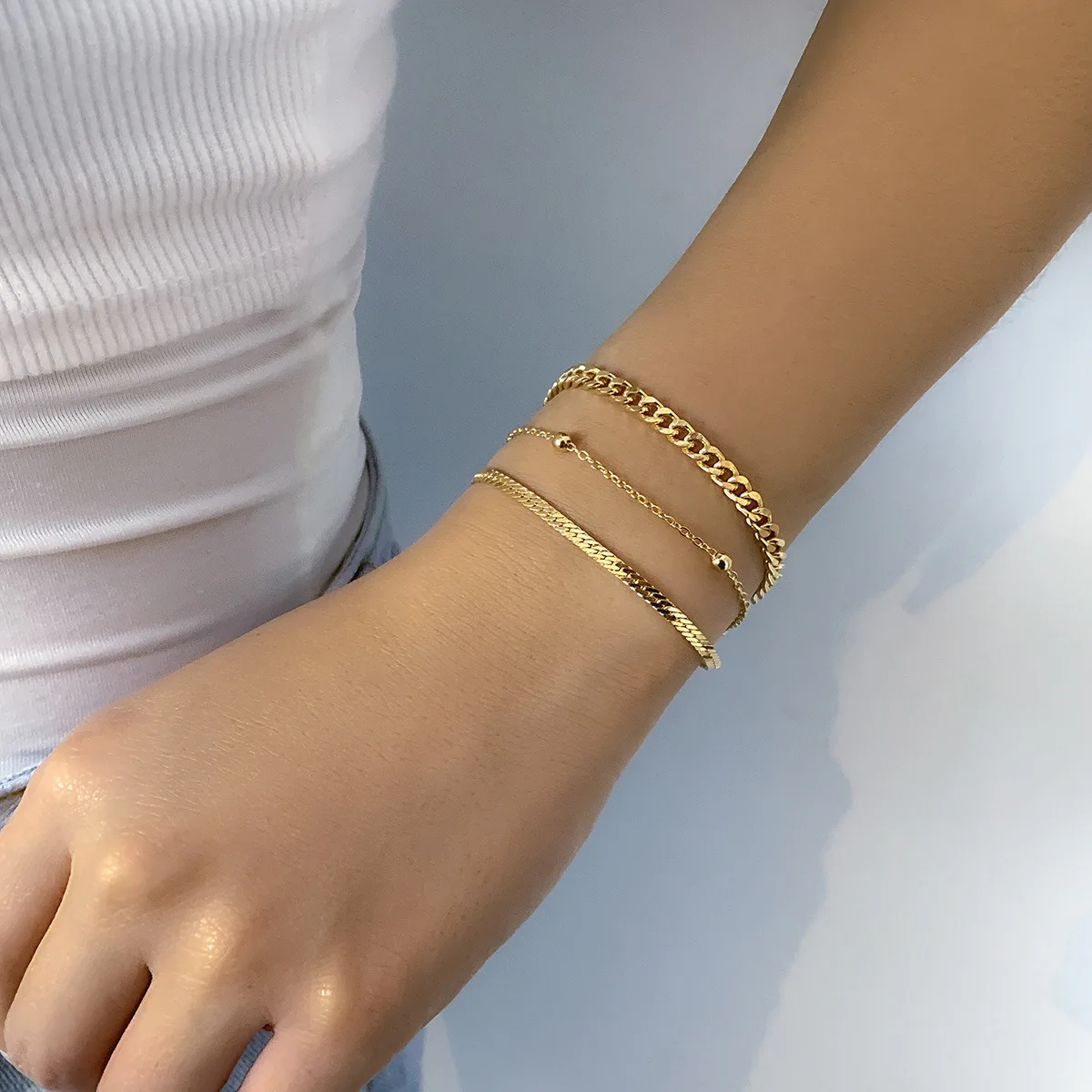 Kpop Snake Bone Chain Bracelets for Women Girls Hand Fashion Jewelry Gold Silver Wedding Adjustable Thin Link Party Bracelet
Kpop Snake Bone Chain Bracelets for Women Girls Hand Fashion Jewelry Gold Silver Wedding Adjustable Thin Link Party Bracelet