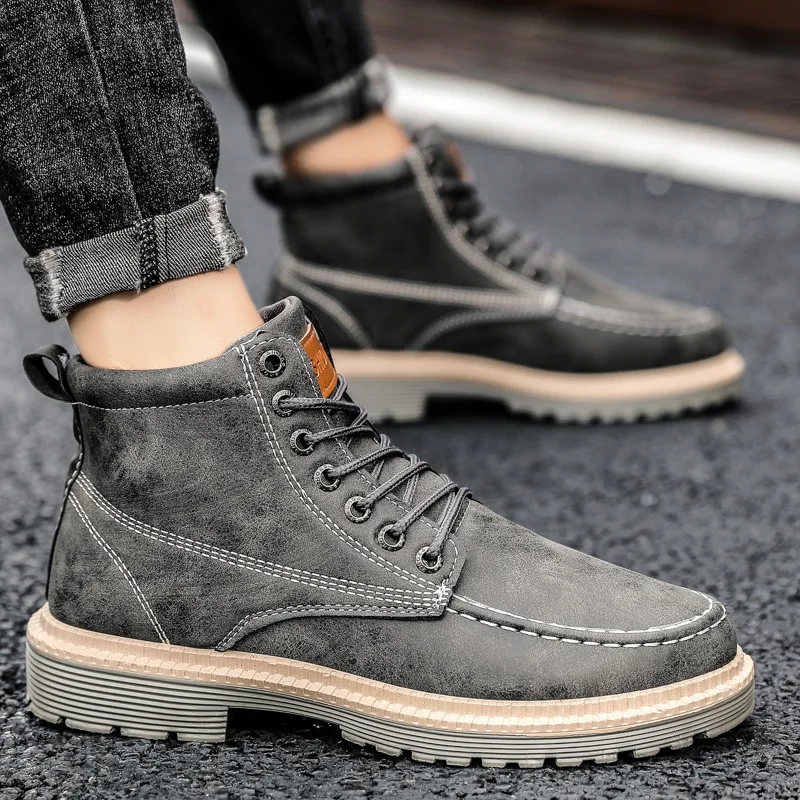 Tactical Shoes Men Nonslip Martin Boots Outdoor Hiking Designer Men's Shoes High Quality Durable Men's Platform Shoe New Solid
Tactical Shoes Men Nonslip Martin Boots Outdoor Hiking Designer Men's Shoes High Quality Durable Men's Platform Shoe New Solid