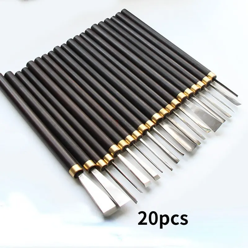 20pcs/9pcs/4pcs Professional Wood Carving Chisel Knife Hand Tool Set Round Knife Cutting Edge Basic Detailed Carving Woodworkers
20pcs/9pcs/4pcs Professional Wood Carving Chisel Knife Hand Tool Set Round Knife Cutting Edge Basic Detailed Carving Woodworkers
