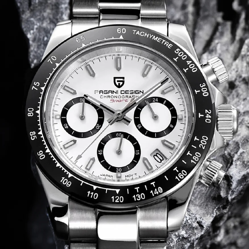 PAGANI DESIGN Fashion Men Quartz Wristwatches Top Brand Ceramic Bezel Waterproof Watch Stainless Steel Men Chronograph Stopwatch
PAGANI DESIGN Fashion Men Quartz Wristwatches Top Brand Ceramic Bezel Waterproof Watch Stainless Steel Men Chronograph Stopwatch