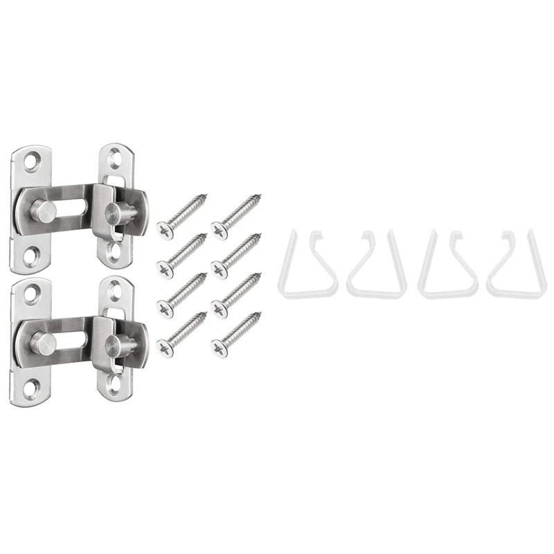 4 Pcs Home Party Desk Table Cloth Clips With 2 Pcs 90 Degree Right Angle Door Latch Hasp Bending Latch Buckle Bolt
4 Pcs Home Party Desk Table Cloth Clips With 2 Pcs 90 Degree Right Angle Door Latch Hasp Bending Latch Buckle Bolt