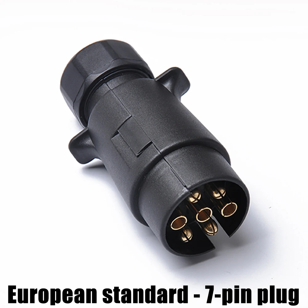 12V 7 Pin Round 7 Way Plastic Car Plug Connector For Standard European Auto Trailer Plugs Car Trailer Accessories
12V 7 Pin Round 7 Way Plastic Car Plug Connector For Standard European Auto Trailer Plugs Car Trailer Accessories