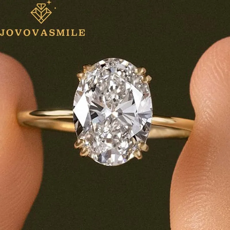 JOVOVASMILE GRA Certified Moissanite Ring 18k Gold 2carat Oval Vvs1 D Color Double-Prong Wedding Band For Women Fiancee
JOVOVASMILE GRA Certified Moissanite Ring 18k Gold 2carat Oval Vvs1 D Color Double-Prong Wedding Band For Women Fiancee