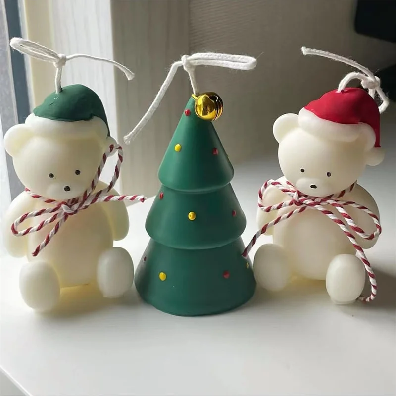 Christmas Bear Silicone Candle Mold DIY Animals Christmas Cake Fondant Mold Crafts Candy Mousse Heart DecoResin Soap Mould
Christmas Bear Silicone Candle Mold DIY Animals Christmas Cake Fondant Mold Crafts Candy Mousse Heart DecoResin Soap Mould