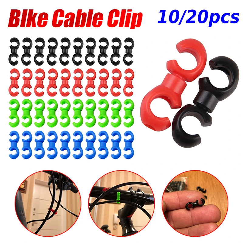 10pcs Bicycle MTB Brake Cable S Style Clips Rotating Buckle Hose Guide MTB Bike Cross Line Hook Tidy Clip Ring Clasp Cycling
10pcs Bicycle MTB Brake Cable S Style Clips Rotating Buckle Hose Guide MTB Bike Cross Line Hook Tidy Clip Ring Clasp Cycling