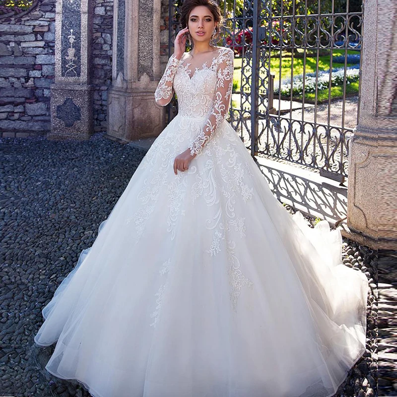 Kejiadian Vintage Long Sleeves Lace Wedding Dresses Princess 2021 Ball Gown Boho Bride Dress African Wedding Gowns Plus Size
Kejiadian Vintage Long Sleeves Lace Wedding Dresses Princess 2021 Ball Gown Boho Bride Dress African Wedding Gowns Plus Size