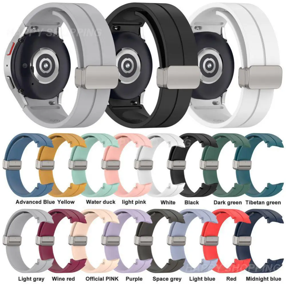 Watch Band Wrist Strap Flexible Universal Titanium Silicone Folding Buckle For Samsung Watch5/watch5 /watch4 Smartwatch Strap
Watch Band Wrist Strap Flexible Universal Titanium Silicone Folding Buckle For Samsung Watch5/watch5 /watch4 Smartwatch Strap