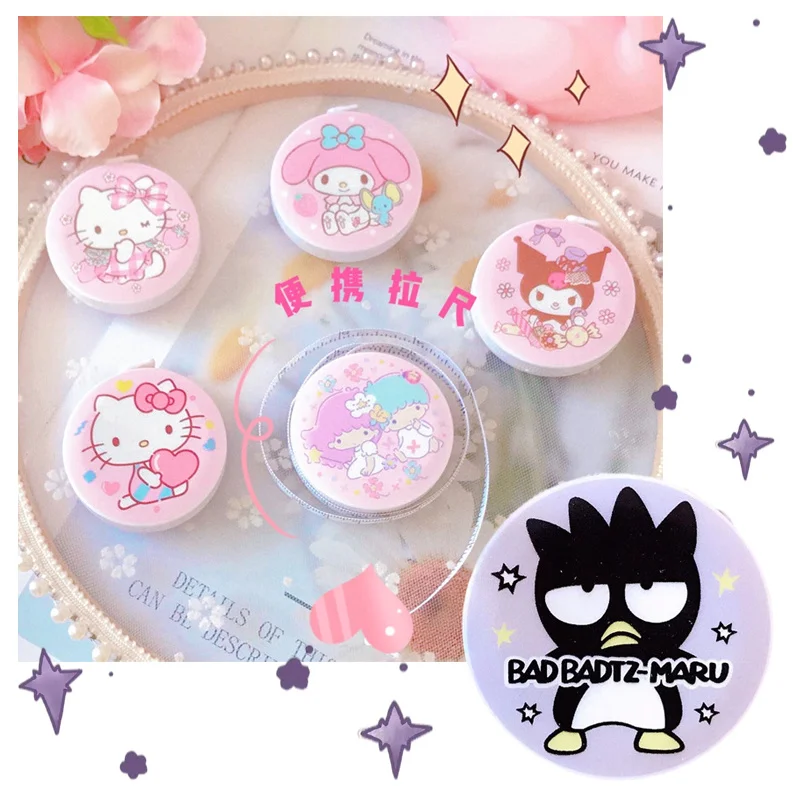 Anime My Melody Purin Dog Cinnamoroll Kuromi KTcat Cartoon Cute Small Tape Measure Kawaii Creative 1.5m Portable Measuring Ruler
Anime My Melody Purin Dog Cinnamoroll Kuromi KTcat Cartoon Cute Small Tape Measure Kawaii Creative 1.5m Portable Measuring Ruler