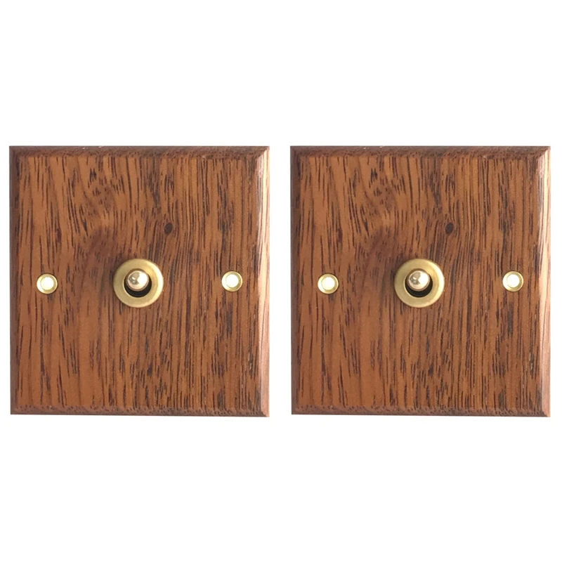3X 86 Type Solid Wood Panel Switch Wall Light Retro Brass Toggle Switch Wood Grain Electrical Switch Socket 1- Switch
3X 86 Type Solid Wood Panel Switch Wall Light Retro Brass Toggle Switch Wood Grain Electrical Switch Socket 1- Switch