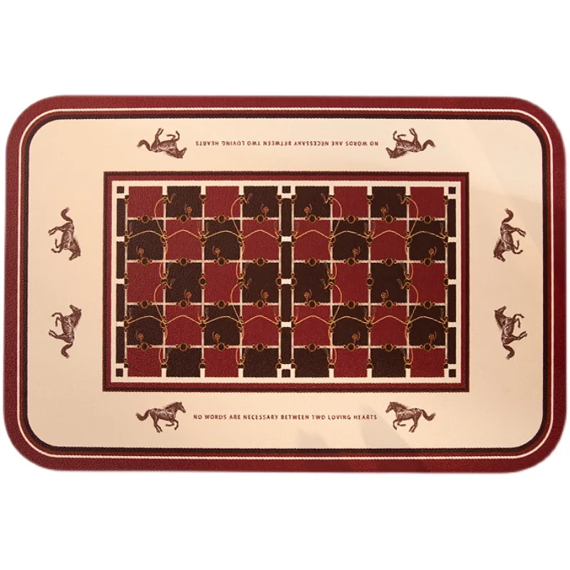 Retro-style leather dining mat wash-free waterproof and oil-proof PU leather table mat hot insulation tea table mat bowl mat
Retro-style leather dining mat wash-free waterproof and oil-proof PU leather table mat hot insulation tea table mat bowl mat