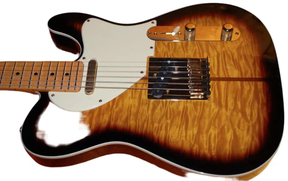 Merle Haggard Signature Tuff Dog Quilted Maple Top Electric Guitar Gold Hardware, 3 Tone Sunburst, Blue, Green,
Merle Haggard Signature Tuff Dog Quilted Maple Top Electric Guitar Gold Hardware, 3 Tone Sunburst, Blue, Green,