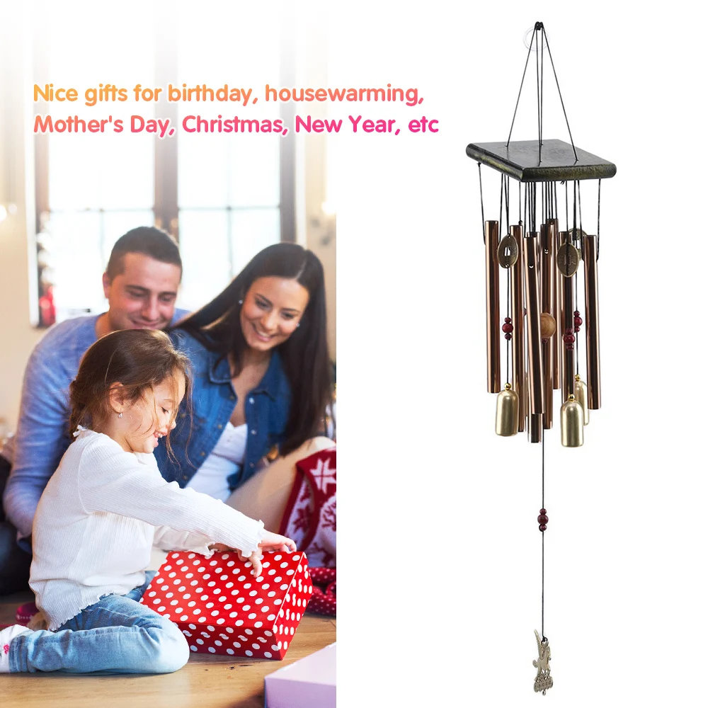 Wind Chimes Aluminum Tube Chimes Copper Cash & Horse Windbells for Home Garden Yard Patio Decor
Wind Chimes Aluminum Tube Chimes Copper Cash & Horse Windbells for Home Garden Yard Patio Decor
