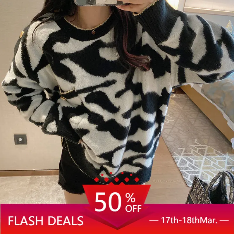 High Quality Korean Fashion Pullover Sweater Women's Early Autumn Net Red Fashionable Foreign Style Plush Top
High Quality Korean Fashion Pullover Sweater Women's Early Autumn Net Red Fashionable Foreign Style Plush Top