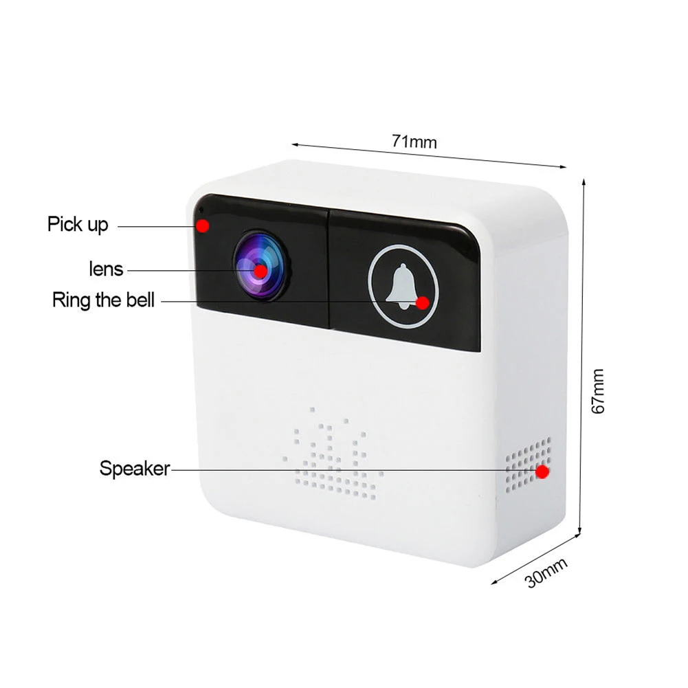 Wireless WiFi Smart Remote Video Door Camera Phone Doorbell Intercom IR Security Bell Door Camera Phone Doorbell SP99
Wireless WiFi Smart Remote Video Door Camera Phone Doorbell Intercom IR Security Bell Door Camera Phone Doorbell SP99