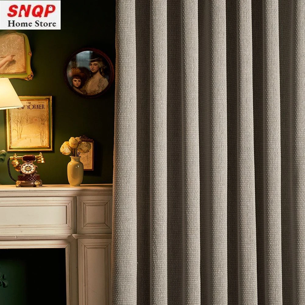 Jacquard White Tulle Luxury American Retro Silk Blackout Curtains for Bedroom and Living Room with Gauze Solid Color Plaid
Jacquard White Tulle Luxury American Retro Silk Blackout Curtains for Bedroom and Living Room with Gauze Solid Color Plaid