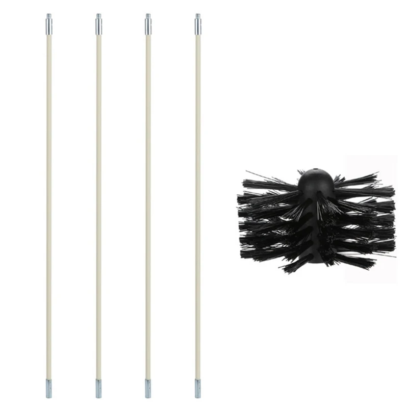 Chimney Cleaner Brush Set Home Cleaning Accessories 410*10mm 4 Rods 1 Brush Cleaning Tool Kit Inner Wall Sweeping Brush Set
Chimney Cleaner Brush Set Home Cleaning Accessories 410*10mm 4 Rods 1 Brush Cleaning Tool Kit Inner Wall Sweeping Brush Set