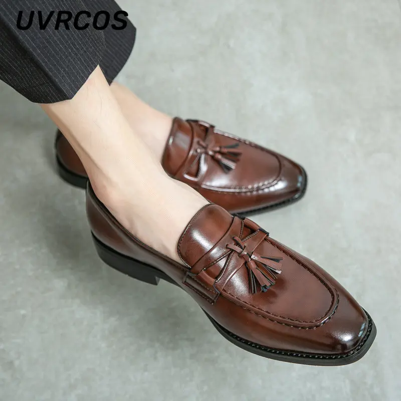 Business Formal Leather Shoes Breathable Loafers Men Casual Low-heeled Solid Color Single-layer Fashion Shoe
Business Formal Leather Shoes Breathable Loafers Men Casual Low-heeled Solid Color Single-layer Fashion Shoe