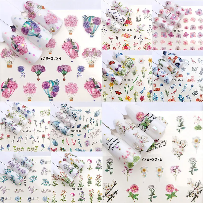 1PC Charms Flowers Leaf Nail Stickers Watercolor Nail Art Slider Transfer Water Decals DIY Manicure Decorations Foils Tattoo 
1PC Charms Flowers Leaf Nail Stickers Watercolor Nail Art Slider Transfer Water Decals DIY Manicure Decorations Foils Tattoo