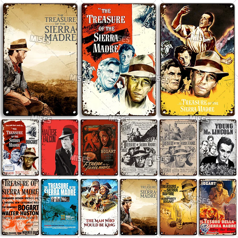 MISES The Treasure of the Sierra Madre Metal Movie Poster Metal Tin Sign Retro Metal Plaque Home Pub Club Wall Decor Metal Sign
MISES The Treasure of the Sierra Madre Metal Movie Poster Metal Tin Sign Retro Metal Plaque Home Pub Club Wall Decor Metal Sign