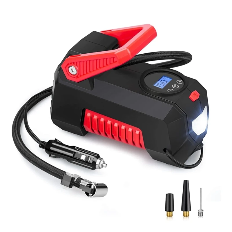 Portable Air Compressor For Car Tires Digital Tire Inflator 150 PSI Car Air Pump With Emergency Light For Bicycle
Portable Air Compressor For Car Tires Digital Tire Inflator 150 PSI Car Air Pump With Emergency Light For Bicycle