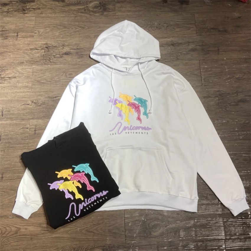New VTM Vetements Foam Print Dolphin Men Women Hoodie Pullover Oversized Heavy Fabric Casual Clothes y2k
New VTM Vetements Foam Print Dolphin Men Women Hoodie Pullover Oversized Heavy Fabric Casual Clothes y2k
