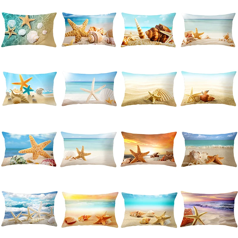 30x50cm Summer Beach Polyester Pillowcase Blue Ocean World Animal Pillow Case Starfish Conch Cushion Cover Sofa Home Decoration
30x50cm Summer Beach Polyester Pillowcase Blue Ocean World Animal Pillow Case Starfish Conch Cushion Cover Sofa Home Decoration