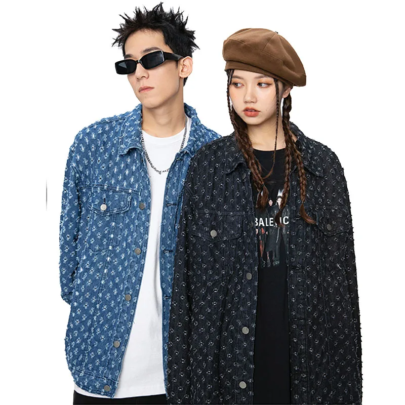 Unisex Denim Jacket Men Women Streetwear Hip Hop Fashion Vintage Loose Casual Hole Jeans Coat Couple Denim Jacket Outerwear
Unisex Denim Jacket Men Women Streetwear Hip Hop Fashion Vintage Loose Casual Hole Jeans Coat Couple Denim Jacket Outerwear