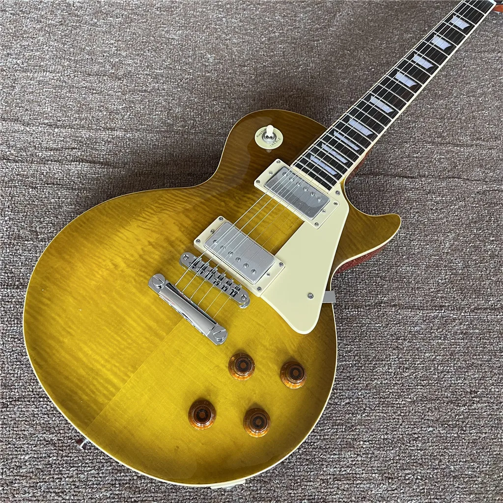 Custom Brown Electric Guitar One Piece Body And Neck Guitarra Eletrica Cream Frets End Binding Guitars , Chrome Hardware Guitare
Custom Brown Electric Guitar One Piece Body And Neck Guitarra Eletrica Cream Frets End Binding Guitars , Chrome Hardware Guitare