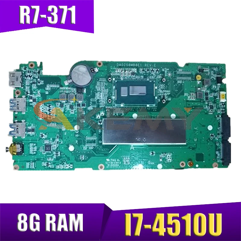AKEMY NBMQP11003 NB.MQP11.003 DA0ZS8MB8E1 для Acer Aspire R7-371 R7-371T I7-4510U материнская плата для ноутбука SR1EB 8G RAM
AKEMY NBMQP11003 NB.MQP11.003 DA0ZS8MB8E1 для Acer Aspire R7-371 R7-371T I7-4510U материнская плата для ноутбука SR1EB 8G RAM