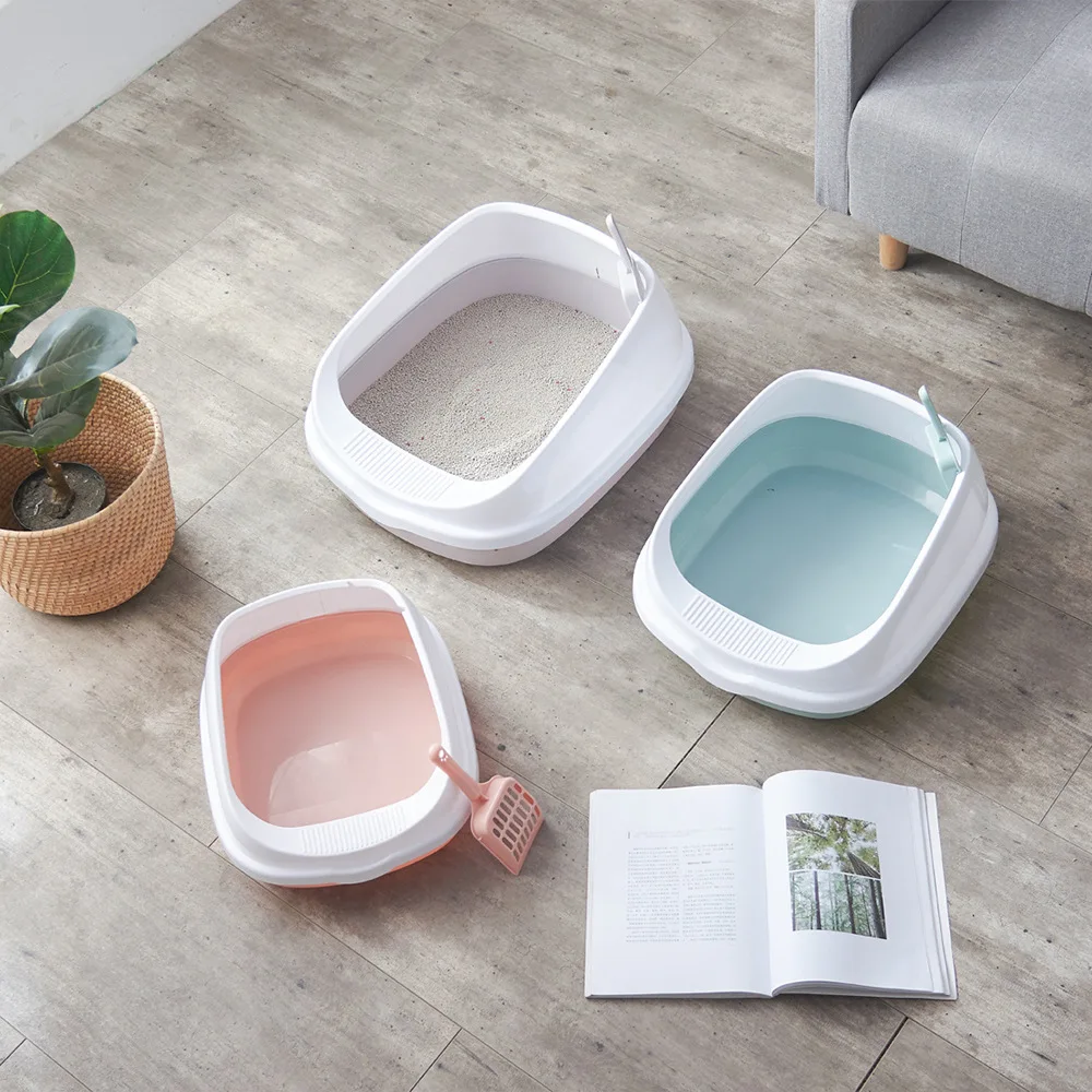 Pet Cat Toilet Semi-enclosed high fence detachable cat litter box cat toilet Dog Tray Clean Scoop Home Plastic Sand Box Supplies
Pet Cat Toilet Semi-enclosed high fence detachable cat litter box cat toilet Dog Tray Clean Scoop Home Plastic Sand Box Supplies