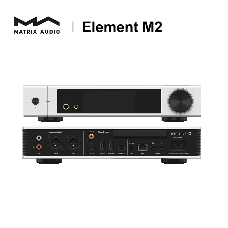 Matrix Element M2 Music Streamer Bluetooth Player AMP/DAC All-in-one Headphone Amplifier ES9028PRO chip HDMI ARC PCM768 DSD512 
Matrix Element M2 Music Streamer Bluetooth Player AMP/DAC All-in-one Headphone Amplifier ES9028PRO chip HDMI ARC PCM768 DSD512