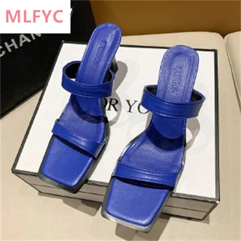 High-heeled slippers women's 2022 new women's shoes summer fashion thin-heeled with open-toe sexy sandals and slippers pumps
High-heeled slippers women's 2022 new women's shoes summer fashion thin-heeled with open-toe sexy sandals and slippers pumps