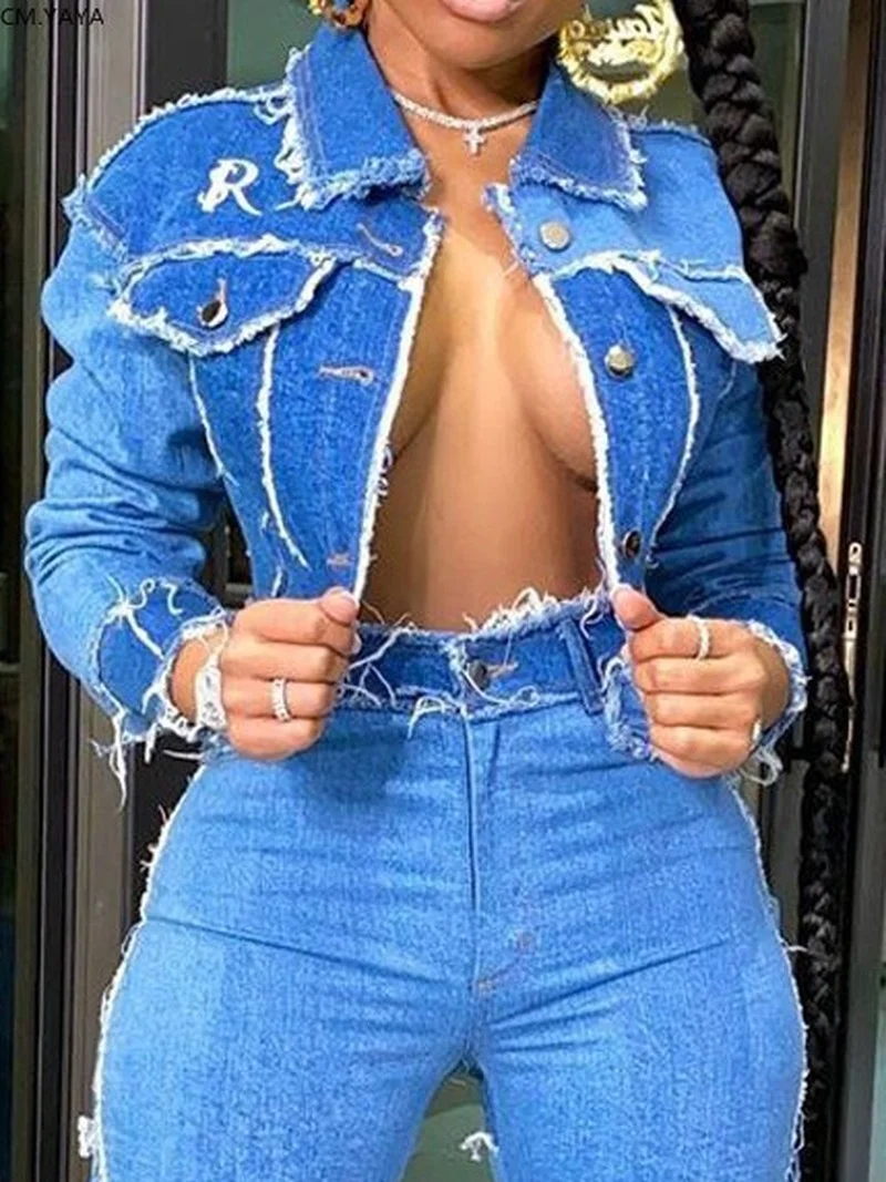 Fashion Women Streetwear Long Sleeve Button Up Denim Jackets 2021 Casual Sexy Patchwork Jeans Coat Tops Denim Jacket harajuku
Fashion Women Streetwear Long Sleeve Button Up Denim Jackets 2021 Casual Sexy Patchwork Jeans Coat Tops Denim Jacket harajuku