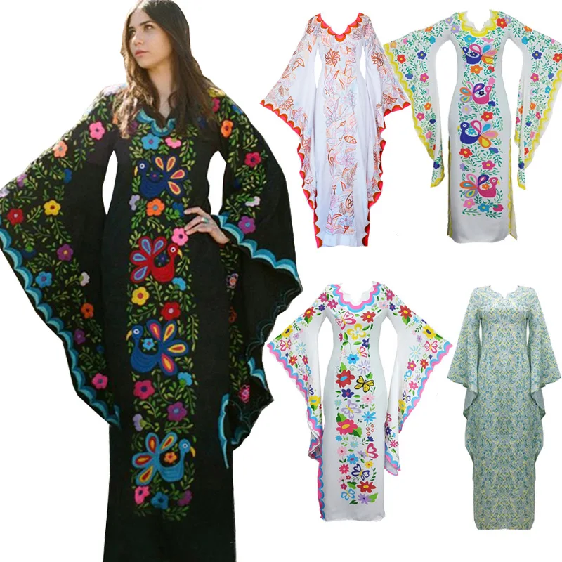 Vintage Floral Print Maxi Dress Women 2022 Bohemian Long Sleeve Frocks Tunic Womens Dresses Elegant Black Pareo Dres Vestidos
Vintage Floral Print Maxi Dress Women 2022 Bohemian Long Sleeve Frocks Tunic Womens Dresses Elegant Black Pareo Dres Vestidos