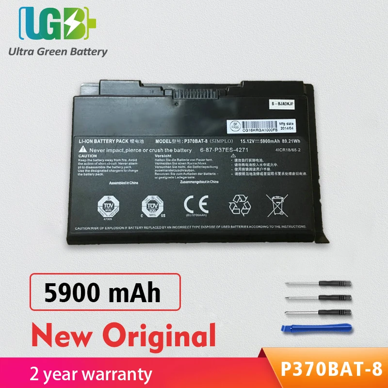 UGB New Original P370BAT-8 Battery for Clevo P370EM P375S P751ZM X900 P370SM-A P375SM 6-87-P37ES-427 6-87-P37ES-4271 NP9377
UGB New Original P370BAT-8 Battery for Clevo P370EM P375S P751ZM X900 P370SM-A P375SM 6-87-P37ES-427 6-87-P37ES-4271 NP9377