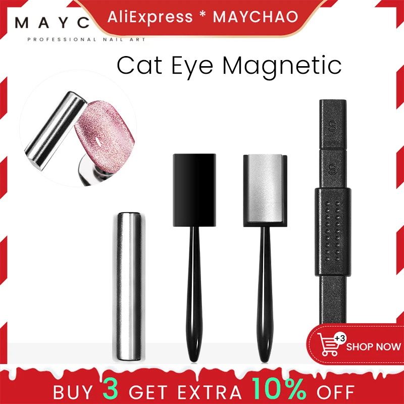 MAYCHAO Cat Eyes Magnet Stick Nail Manicure Tool For Cat Eye Nail Gel Polish Nail Art 3D Special Strong Magnetic Effect Design
MAYCHAO Cat Eyes Magnet Stick Nail Manicure Tool For Cat Eye Nail Gel Polish Nail Art 3D Special Strong Magnetic Effect Design