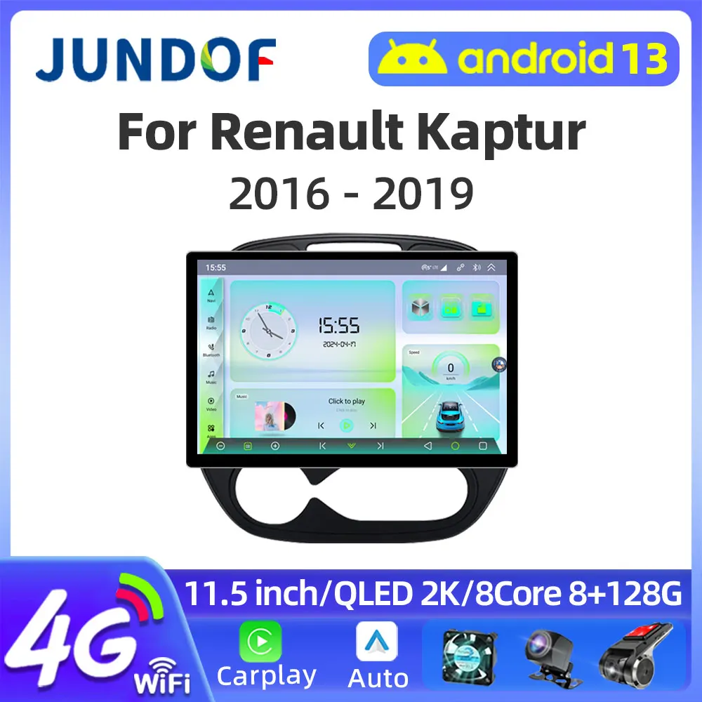 Автомобильный видеоплеер 11 5 дюйма 2000*1200P для Renault Kaptur Captur 2016-2019 Android стерео