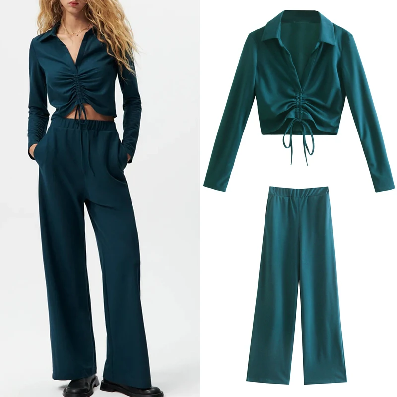 KUMSVAG Women Summer Fashion Pant Suits 2-piece Sets 2021 ZA Solid Short Blouses Tops and Trousers Female Two pieces Clothing
KUMSVAG Women Summer Fashion Pant Suits 2-piece Sets 2021 ZA Solid Short Blouses Tops and Trousers Female Two pieces Clothing