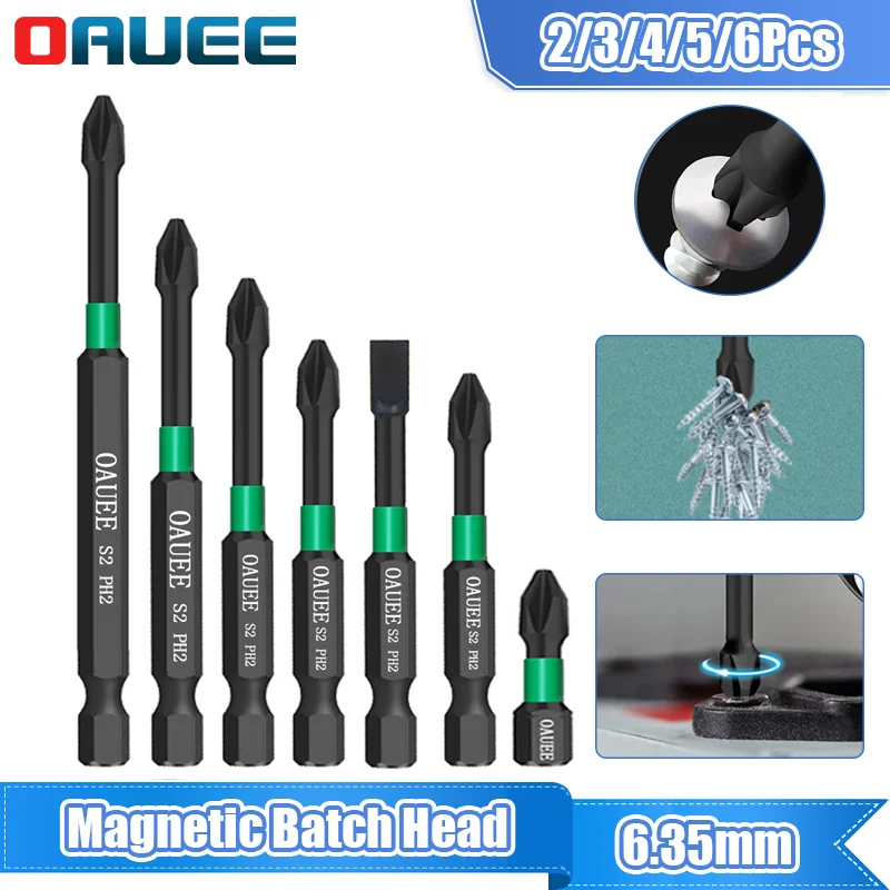 4/5/6Pcs Magnetic Batch Head Impact Strong Cross PH2 High Hardness Screwdriver Set Anti Non-slip WaterProof Bits Set 60/70/90mm
4/5/6Pcs Magnetic Batch Head Impact Strong Cross PH2 High Hardness Screwdriver Set Anti Non-slip WaterProof Bits Set 60/70/90mm