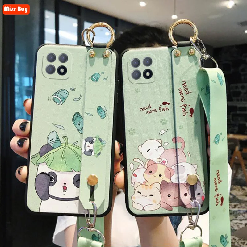 Cute Cartoom Panda Cat Wrist Band Bracket Crossbody Lanyard Phone Case for OPPO A72 Soft Cover Protective Shell for OPPOA72 Case
Cute Cartoom Panda Cat Wrist Band Bracket Crossbody Lanyard Phone Case for OPPO A72 Soft Cover Protective Shell for OPPOA72 Case